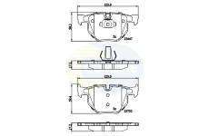 Sada brzdových platničiek kotúčovej brzdy COMLINE CBP02295