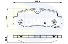 Sada brzdových platničiek kotúčovej brzdy COMLINE CBP02315