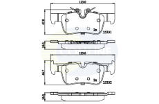 Sada brzdových platničiek kotúčovej brzdy COMLINE CBP02318