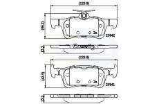 Sada brzdových platničiek kotúčovej brzdy COMLINE CBP02335