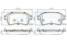 Sada brzdových platničiek kotúčovej brzdy COMLINE CBP02351