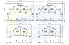 Sada brzdových platničiek kotúčovej brzdy COMLINE CBP02365