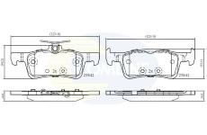 Sada brzdových platničiek kotúčovej brzdy COMLINE CBP02369