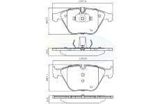 Sada brzdových platničiek kotúčovej brzdy COMLINE CBP02377