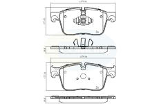 Sada brzdových platničiek kotúčovej brzdy COMLINE CBP02385