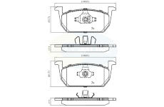 Sada brzdových platničiek kotúčovej brzdy COMLINE CBP02389