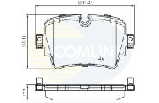 Sada brzdových platničiek kotúčovej brzdy COMLINE CBP02455