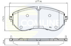Sada brzdových platničiek kotúčovej brzdy COMLINE CBP02528
