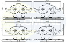 Sada brzdových platničiek kotúčovej brzdy COMLINE CBP02637