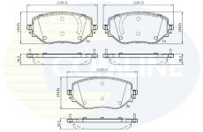 Sada brzdových platničiek kotúčovej brzdy COMLINE CBP02774
