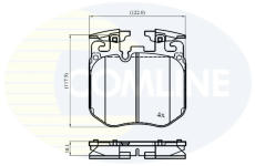 Sada brzdových platničiek kotúčovej brzdy COMLINE CBP02838