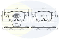 Sada brzdových platničiek kotúčovej brzdy COMLINE CBP03424
