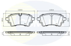 Sada brzdových platničiek kotúčovej brzdy COMLINE CBP03525
