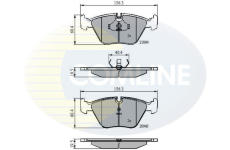 Sada brzdových platničiek kotúčovej brzdy COMLINE CBP0358