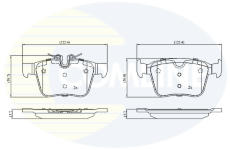 Sada brzdových platničiek kotúčovej brzdy COMLINE CBP03813