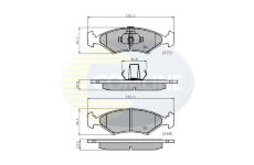 Sada brzdových platničiek kotúčovej brzdy COMLINE CBP0444