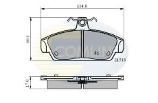 Sada brzdových platničiek kotúčovej brzdy COMLINE CBP0467
