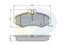 Sada brzdových platničiek kotúčovej brzdy COMLINE CBP0480