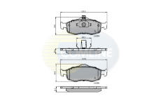 Sada brzdových platničiek kotúčovej brzdy COMLINE CBP0514