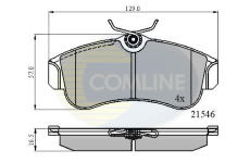 Sada brzdových platničiek kotúčovej brzdy COMLINE CBP0566