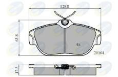 Sada brzdových platničiek kotúčovej brzdy COMLINE CBP0590