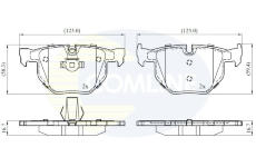 Sada brzdových platničiek kotúčovej brzdy COMLINE CBP06001