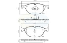 Sada brzdových platničiek kotúčovej brzdy COMLINE CBP06017