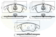 Sada brzdových platničiek kotúčovej brzdy COMLINE CBP06037