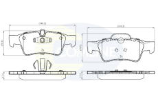 Sada brzdových platničiek kotúčovej brzdy COMLINE CBP06059