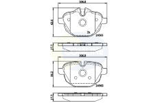 Sada brzdových platničiek kotúčovej brzdy COMLINE CBP06092