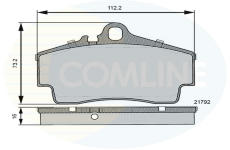Sada brzdových platničiek kotúčovej brzdy COMLINE CBP06130