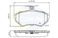Sada brzdových platničiek kotúčovej brzdy COMLINE CBP0736