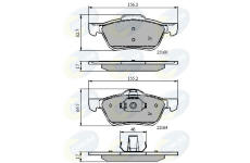 Sada brzdových platničiek kotúčovej brzdy COMLINE CBP0739