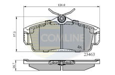 Sada brzdových platničiek kotúčovej brzdy COMLINE CBP0740