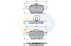 Sada brzdových platničiek kotúčovej brzdy COMLINE CBP0749