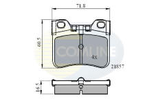 Sada brzdových platničiek kotúčovej brzdy COMLINE CBP0771