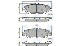 Sada brzdových platničiek kotúčovej brzdy COMLINE CBP0788