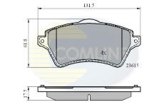 Sada brzdových platničiek kotúčovej brzdy COMLINE CBP0873