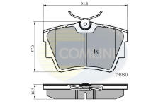 Sada brzdových platničiek kotúčovej brzdy COMLINE CBP0874