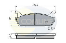 Sada brzdových platničiek kotúčovej brzdy COMLINE CBP0875