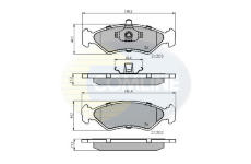 Sada brzdových platničiek kotúčovej brzdy COMLINE CBP0876