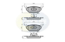 Sada brzdových platničiek kotúčovej brzdy COMLINE CBP0889
