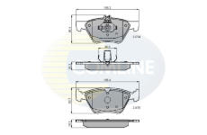 Sada brzdových platničiek kotúčovej brzdy COMLINE CBP0913