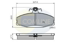 Sada brzdových platničiek kotúčovej brzdy COMLINE CBP0928