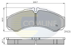 Sada brzdových platničiek kotúčovej brzdy COMLINE CBP0931