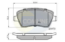 Sada brzdových platničiek kotúčovej brzdy COMLINE CBP0984