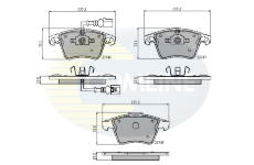 Sada brzdových platničiek kotúčovej brzdy COMLINE CBP11312