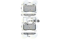 Sada brzdových platničiek kotúčovej brzdy COMLINE CBP11737
