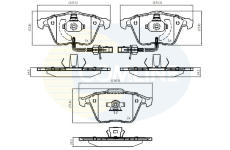 Sada brzdových platničiek kotúčovej brzdy COMLINE CBP11753