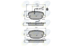 Sada brzdových platničiek kotúčovej brzdy COMLINE CBP11769